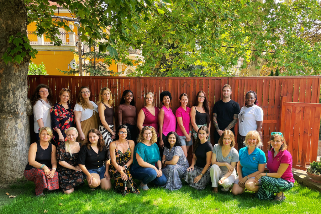 apple tree teachers group photo